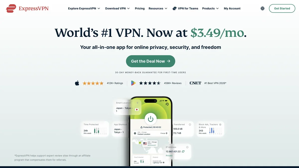 ExpressVPN screenshot