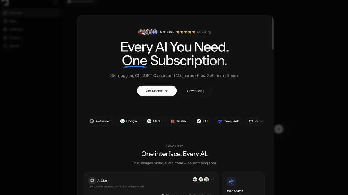 Krater.ai screenshot