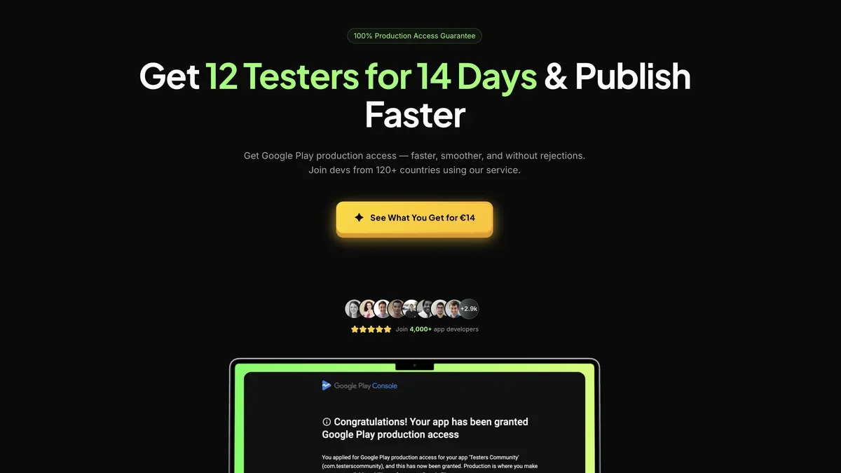 Testers Community screenshot
