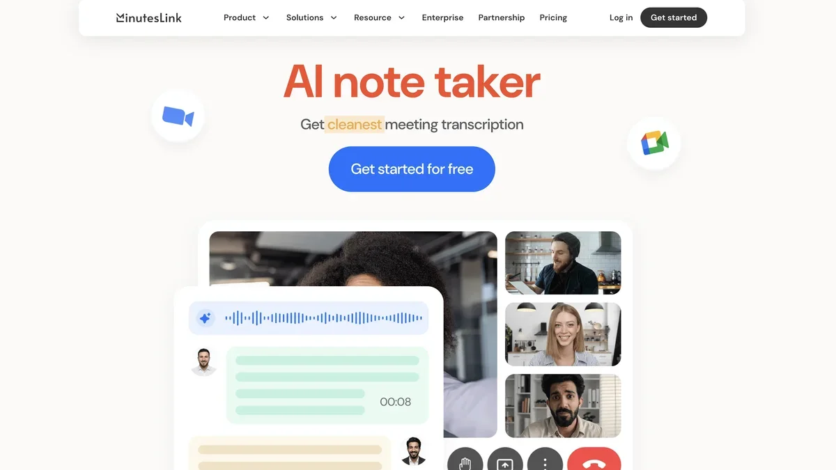 MinutesLink screenshot